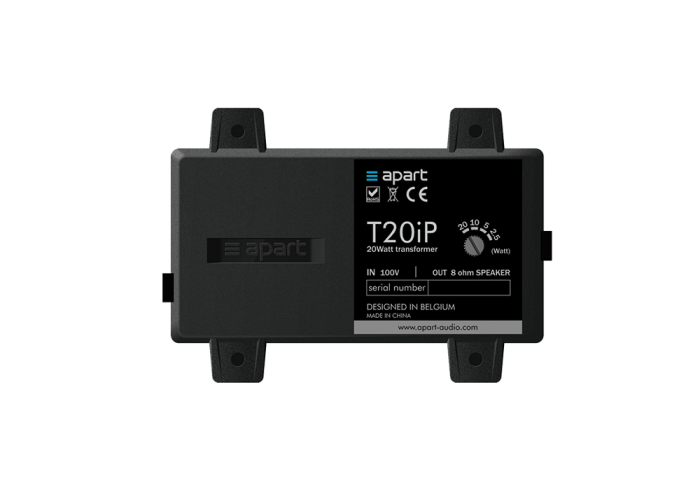 BIAMP T20IP – WODODPORNY transformator wysokiej jakości – przekształca głośnik 8Ω≤ głośnik 100V 8