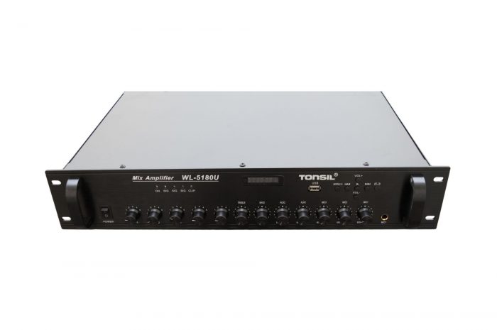 TONSIL WL5180U – Wzmacniacz 5-strefowy 100V USB MP3 Bluetooth 11