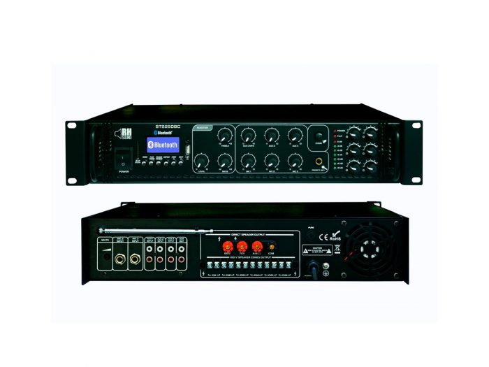 RH SOUND Wzmacniacz 100V ST-2250BC+FM+BT 11