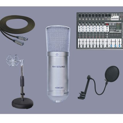 RH SOUND Studio domowe zestaw HSMC-001W + HSMA-201 + M-802USB + XA-214 + PRZEWÓD XLR 6m 230