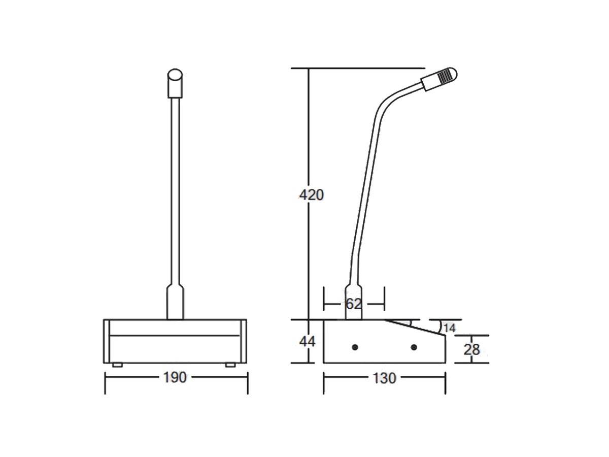ITC Audio - T-521A Pulpit mikrofonowy