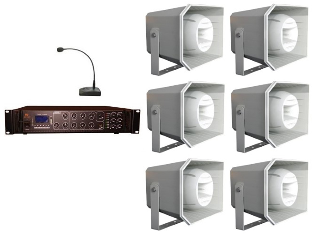 JPA-1351-6-x-SC-60AH-PA-561 Zestaw nagłaśniający Dexon - JPA 1351 + 6 x SC 60AH + PA 561 - obrazek 1