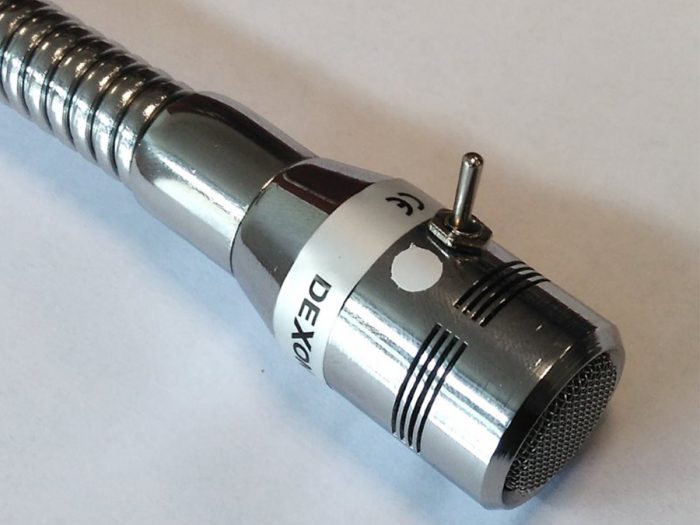 Dexon -MDU 44/50 – mikrofon dynamiczny na gęsiej szyi z włącznikiem 10