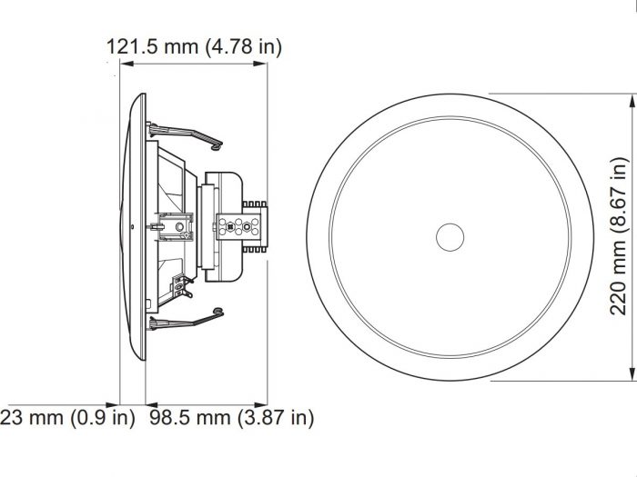 BOSCH - LC1‑UM06E8 Głośnik sufitowy 6W - obrazek 2