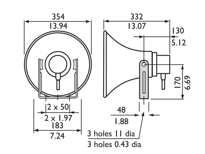 BOSCH – LBC 3492/12 Głośnik tubowy okrągły 20W biały IP65 11