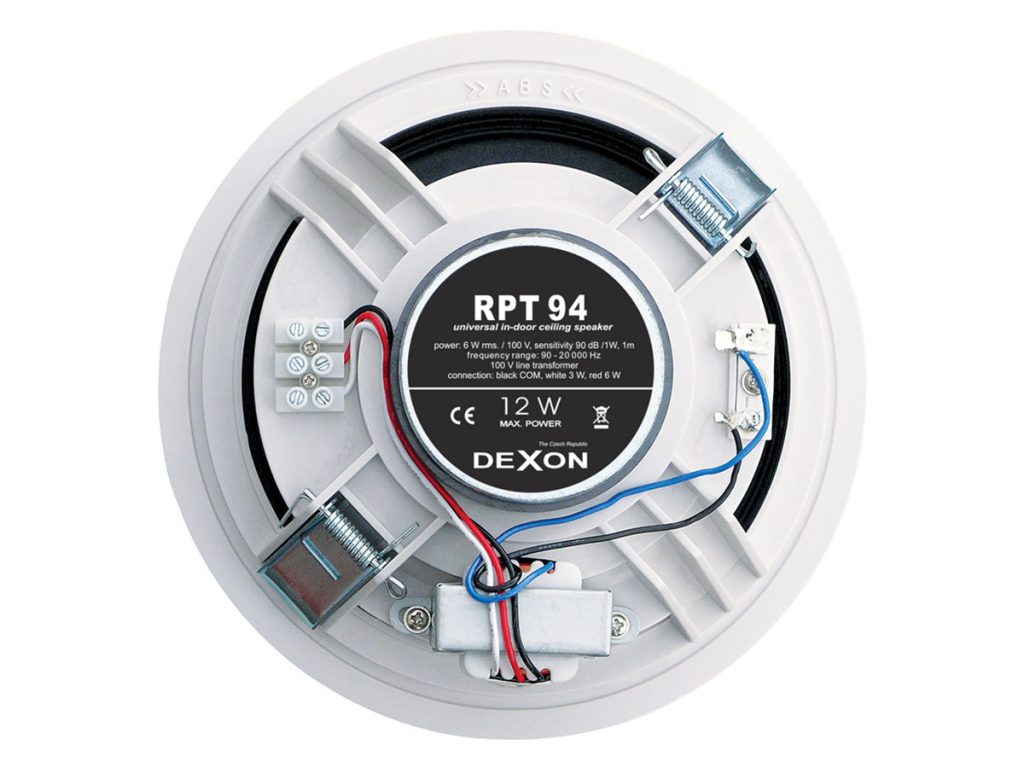 Dexon RPT 94 - dwudrożny głośnik sufitowy z transformatorem