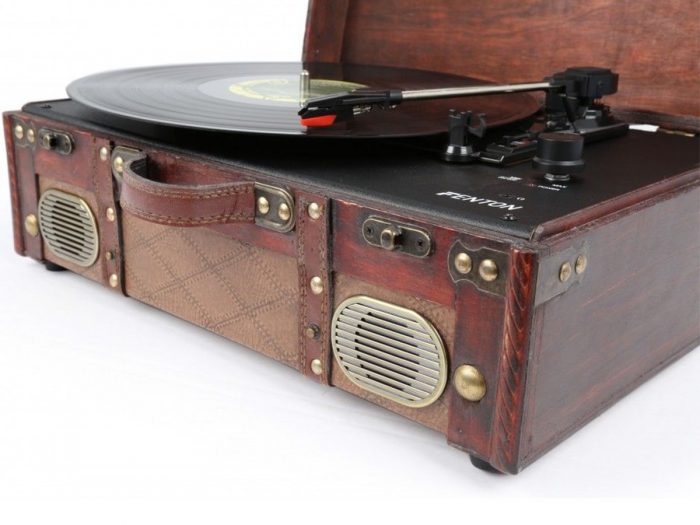 Fenton RP140 Gramofon walizkowy Vintage z wbudowanymi głośnikami 10
