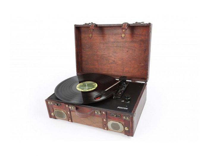Fenton RP140 Gramofon walizkowy Vintage z wbudowanymi głośnikami 8