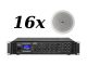 16x ITC T-105 + HQM 2120BC - Nagłośnienie sufitowe do 300 m2