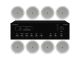 8x ITC T-105S + MONACOR PA-806DMP - Nagłośnienie sufitowe do 150 m2