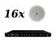 ITC - 16x T-208B + T-1240TBV - Nagłośnienie sufitowe do 300 m2