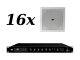 ITC - 16x T-582 + T-1240TBV - Nagłośnienie sufitowe do 300 m2