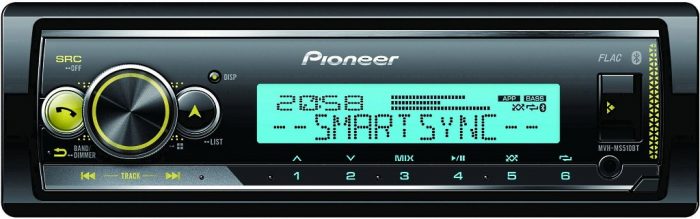 RADIO PIONEER MVH-MS510BT BEZ CD/USB+BT+IPHON  VARIO COLOR  MARINE 8
