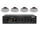 4x EDL-62HQ + HQM 1060E - nagłośnienie sufitowe do 60m2