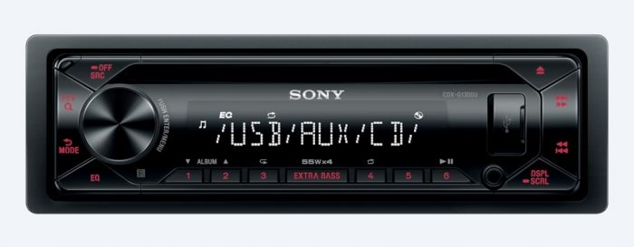 RADIO SAM.SONY CDX-G1300U CD+USB RED 8