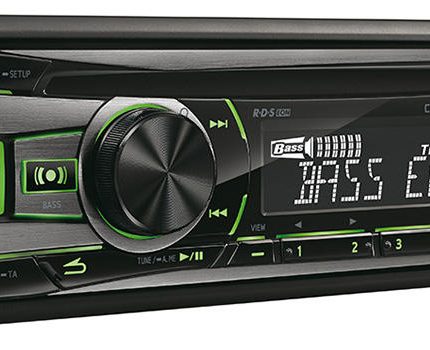 RADIO SAM.ALPINE CD CDE-192R CD+USB+iPOD GREEN/RED 2
