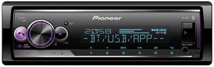 RADIO SAM.PIONEER MVH-S510BT BEZ CD/USB+BT+MITRAX+MULTICOLOR 8