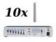 10x MONACOR ETS-230 + RDUCH MWL 7D2/400 – Nagłośnienie naścienne do 200 m2 11