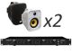 MONACOR SA-440/SW + TAGA Harmony TOS-580 x2 - Nagłośnienie naścienne do 30m2
