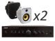TAGA Harmony TA-250MIC + TOS-580 x2 - Nagłośnienie naścienne do 30m2