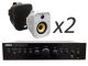 TAGA Harmony TA-400MIC + TOS-580 x2 - Nagłośnienie naścienne do 30m2