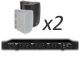 MONACOR SA-440/SW + TAGA Harmony TOS-600 V.2 x2 - Nagłośnienie naścienne do 30m2