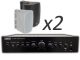 TAGA Harmony TA-400MIC + TOS-600 V.2 x2 - Nagłośnienie naścienne do 30m2