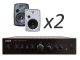 TAGA Harmony TA-250MIC + TOS-715 V.2 x2 - Nagłośnienie naścienne do 30m2
