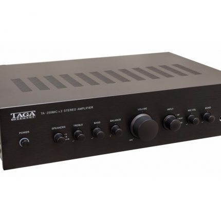 TAGA Harmony TA-250MIC + Voice Kraft DS-502 x4 – Nagłośnienie naścienne do 60m2 3
