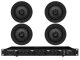 MONACOR SA-440/SW + TAGA Harmony TCW-480R SLIM x4 - Nagłośnienie sufitowe do 60m2