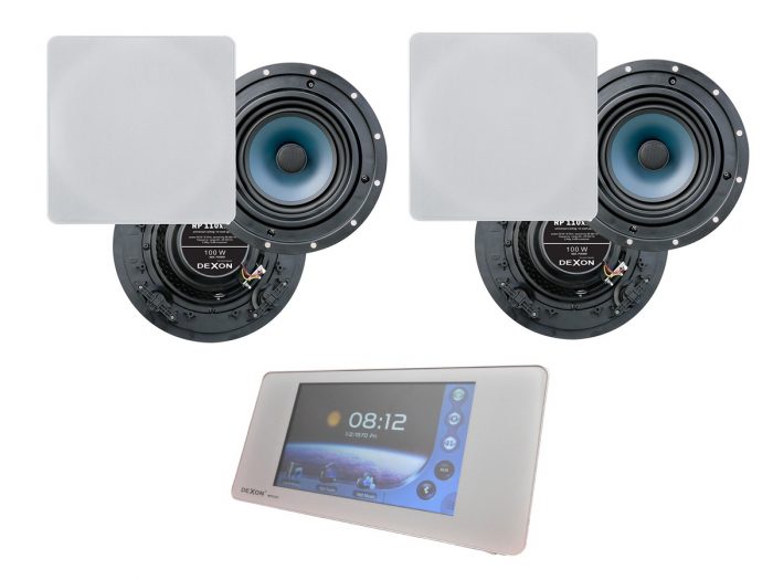 Dexon MRP 2205 + 2 x RP 110×110 – Zestaw nagłaśniający z Bluetooth/MP3/SD 8