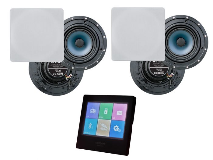 Dexon MRP 2181 + 2 x RP 110×110 – Zestaw nagłaśniający z Bluetooth/MP3/SD 9