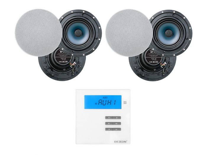 Dexon MRP 2171 + 2 x RP 110 – Zestaw nagłaśniający z Bluetooth/MP3/SD 8