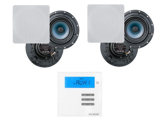 Dexon MRP 2171 + 2 x RP 110×110 – Zestaw nagłaśniający z Bluetooth/MP3/SD 8