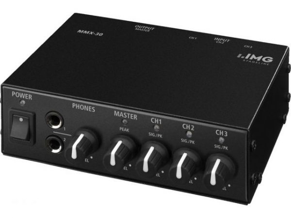 MMX-30 - Kompaktowy 3-kanałowy mikser liniowy stereo