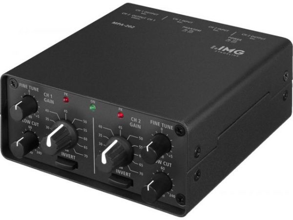 MPA-202 - 2-kanałowy niskoszumny przedwzmacniacz mikrofonowy