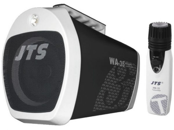 WA-35 - Przenośny system wzmacniający z wbudowanym odtwarzaczem MP3 i tunerem FM oraz mikrofonem bezprzewodowym