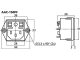 AAC-150PF - Wtyk zasilania 3-pinowy
