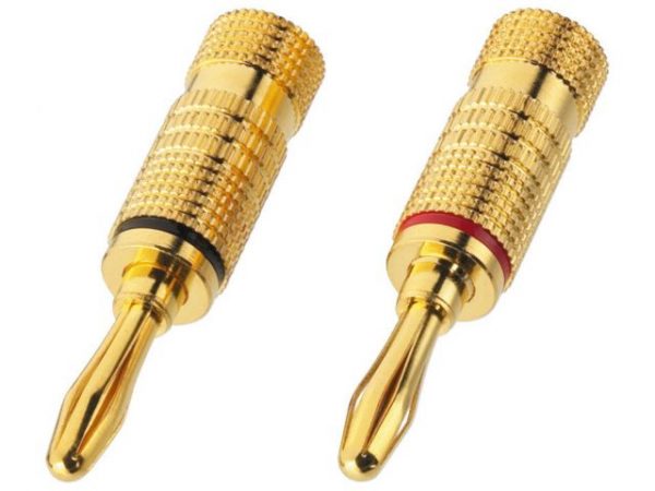 BP-100G - Para wtyków bananowych 4mm do głośników