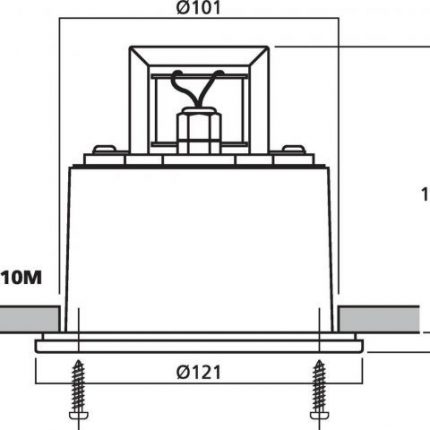 IT-10M - Głośnik tubowy do montażu wpustowego