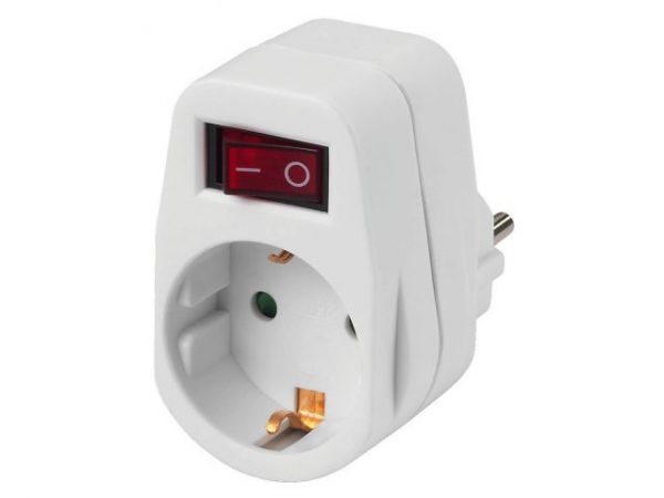 MEP-1S - Gniazdko zasilające z uziemieniem oraz włącznikiem