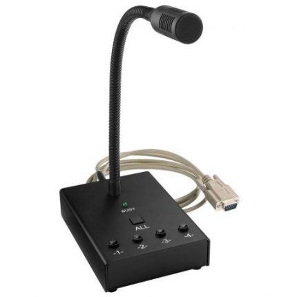 MEVAC-4PTT - Mikrofon pulpitowy PA (push-to-talk)