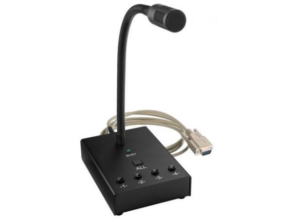 MEVAC-4PTT - Mikrofon pulpitowy PA (push-to-talk)