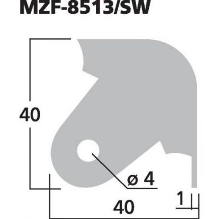 MZF-8513/SW - Metalowe naroże do obudów głośnikowych