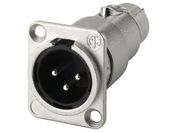 NA-3MDF - Złącze montażowe przelotowe XLR