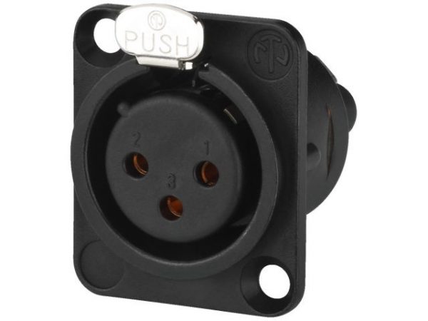 NC-3FDS1B - Gniazdo montażowe XLR NEUTRIK