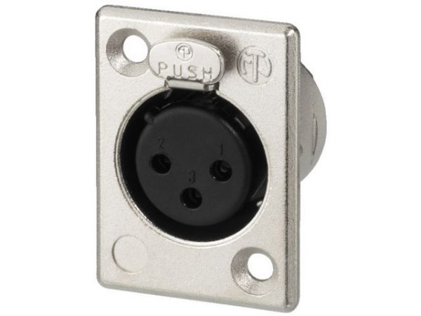 NC-3FP1 - Gniazdo montażowe XLR NEUTRIK