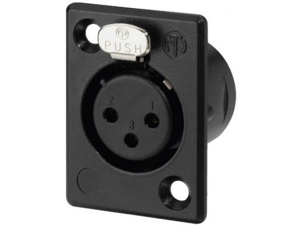 NC-3FP1B - Gniazdo montażowe XLR NEUTRIK