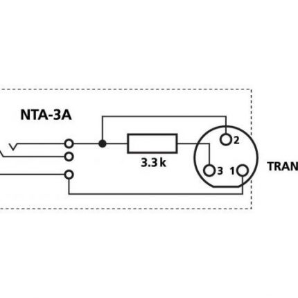 NTA-3A - Przejściówka do mikrofonów nagłownych