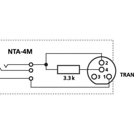 NTA-4M - Przejściówka do mikrofonów nagłownych